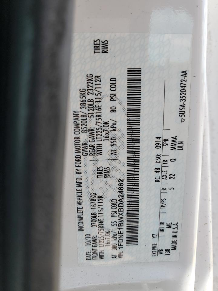 1FDNE1BWXBDA24862 2011 Ford Econoline E150 Wagon