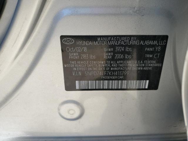 2019 HYUNDAI ELANTRA SE - 5NPD74LF7KH413799
