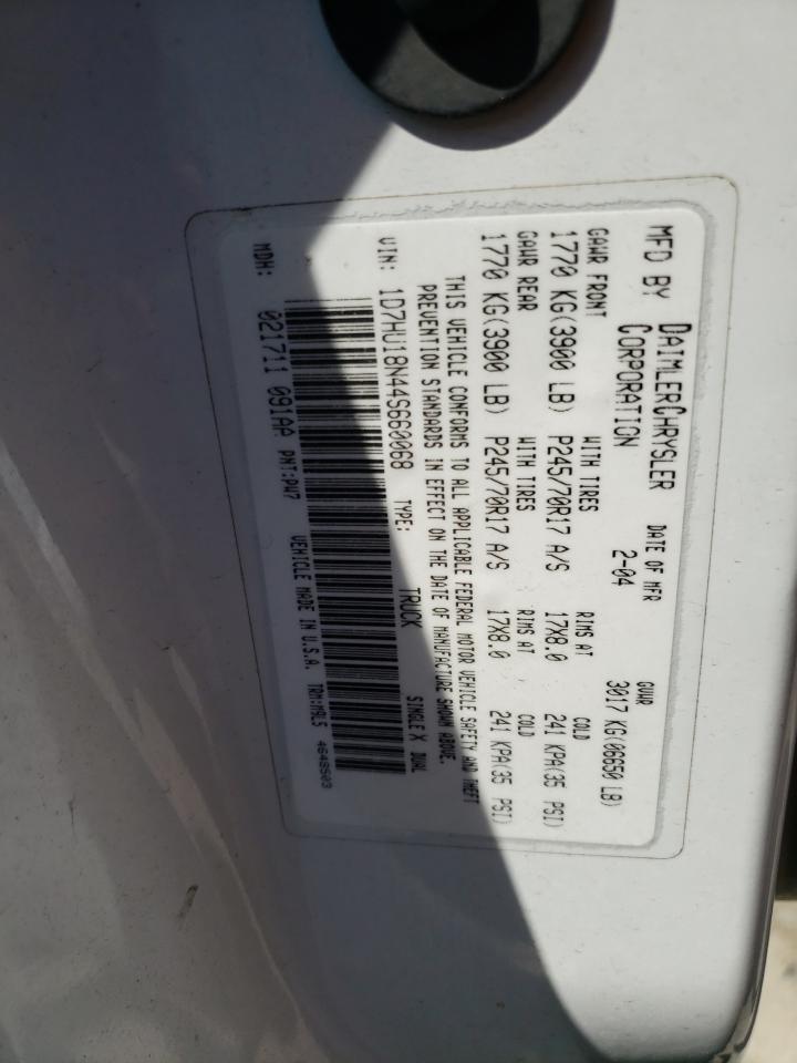 1D7HU18N44S660068 2004 Dodge Ram 1500 St