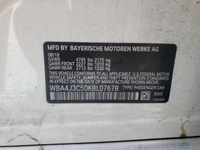 VIN WBA4J3C50KBL07678 2019 BMW 4 Series, 430XI Gran... no.12