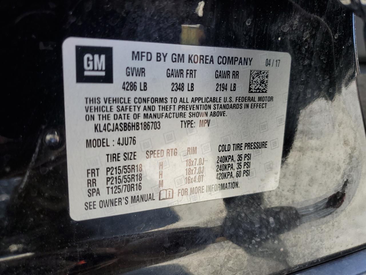 KL4CJASB6HB186703 2017 Buick Encore Preferred