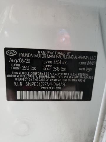 2021 Hyundai Sonata Sel Plus VIN: 5NPEJ4J27MH064720 Lot: 61165234