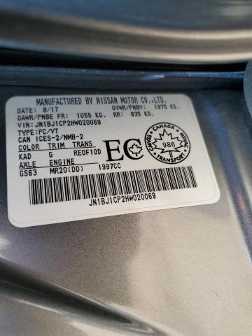 2017 NISSAN QASHQAI SV JN1BJ1CP2HW020069