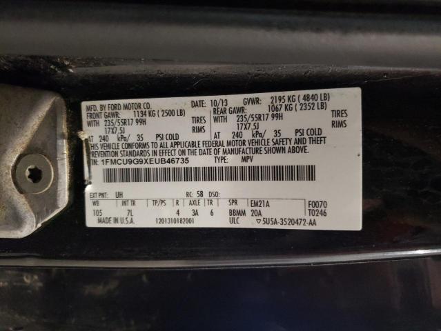 VIN 1FMCU9G9XEUB46735 2014 Ford Escape, SE no.13