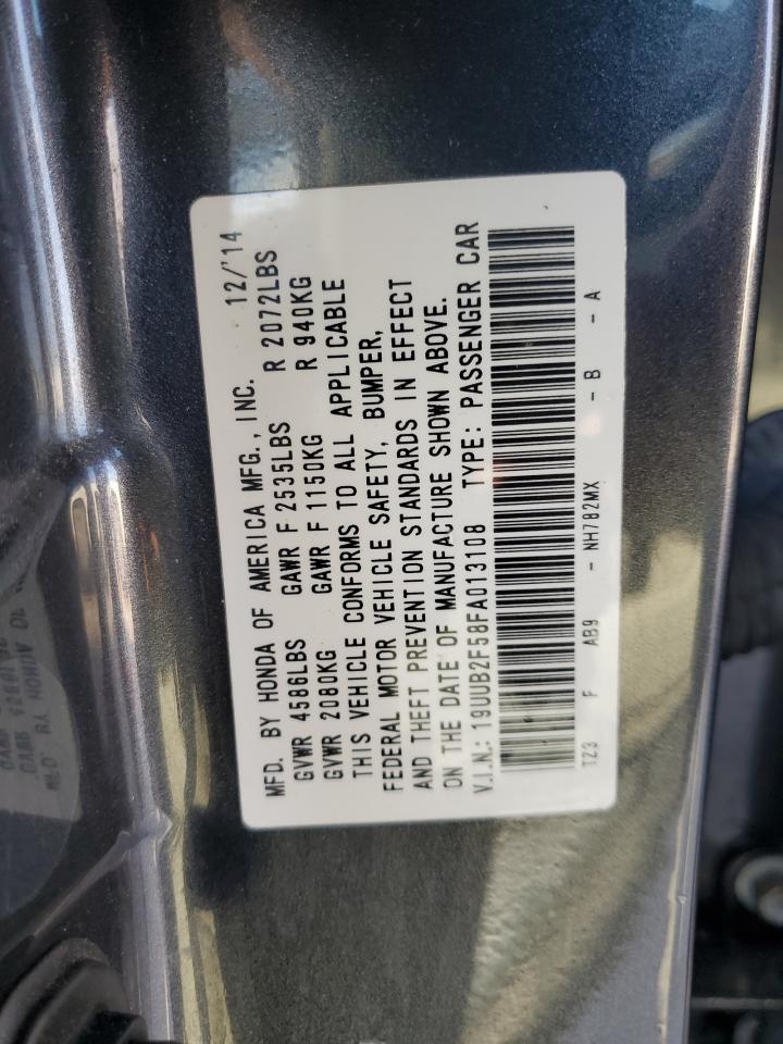 19UUB2F58FA013108 2015 Acura Tlx Tech