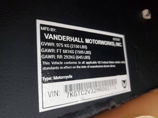 2021 VAND VENICE 7KGTC2V32MR002771