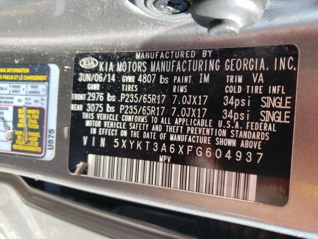 2015 KIA SORENTO LX 5XYKT3A6XFG604937