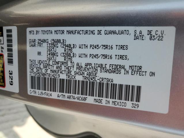 2022 Toyota Tacoma Access Cab VIN: 3TYSX5EN0NT014219 Lot: 61896004