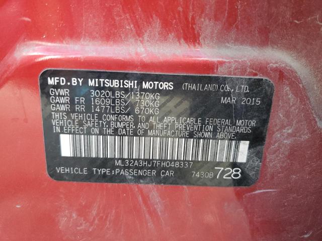 2015 MITSUBISHI MIRAGE DE - ML32A3HJ7FH048337