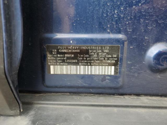 2010 Subaru Outback 2.5I Premium VIN: 4S4BRBCC4A1364400 Lot: 61479364