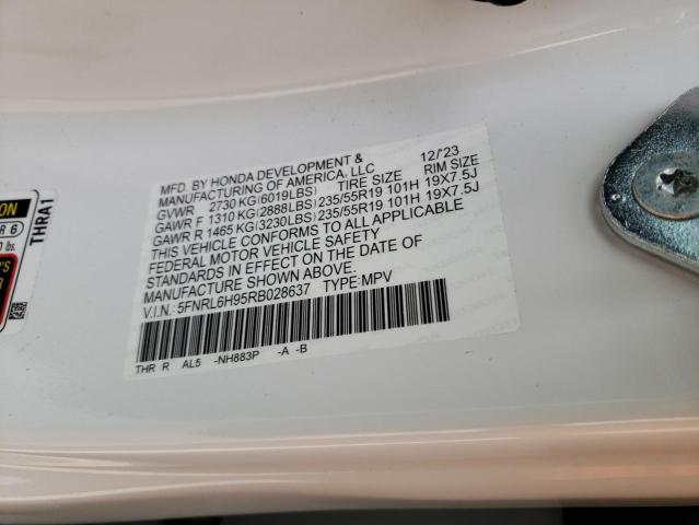 2024 HONDA ODYSSEY EL - 5FNRL6H95RB028637