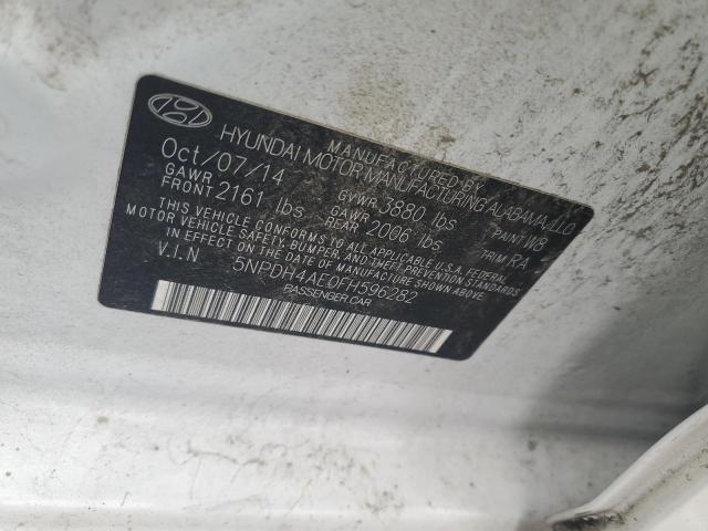 2015 HYUNDAI ELANTRA SE - 5NPDH4AE0FH596282