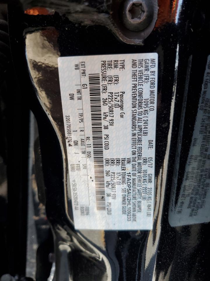 1FADP5AU2HL109233 2017 Ford C-Max Se