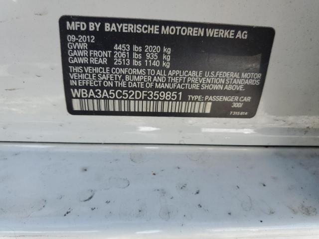 VIN WBA3A5C52DF359851 2013 BMW 3 Series, 328 I no.12