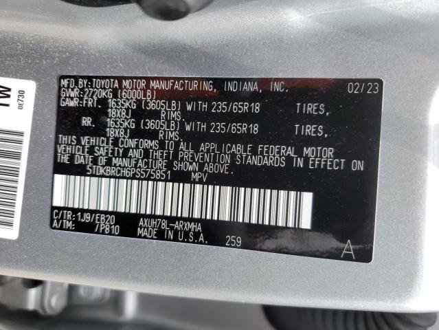 5TDKBRCH6PS575851 2023 TOYOTA HIGHLANDER - Image 14