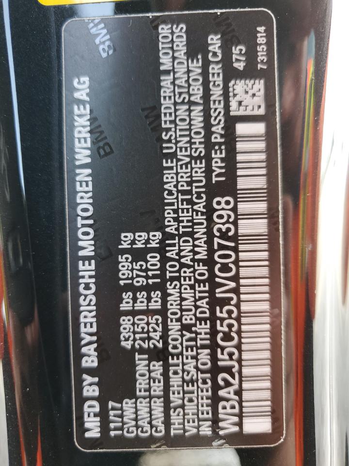 WBA2J5C55JVC07398 2018 BMW M240I