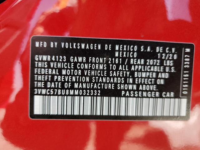 2021 Volkswagen Jetta S VIN: 3VWC57BU8MM032332 Lot: 61954634