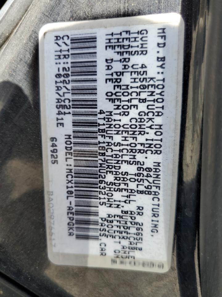 4T1BF18B7WU263215 1998 Toyota Avalon Xl