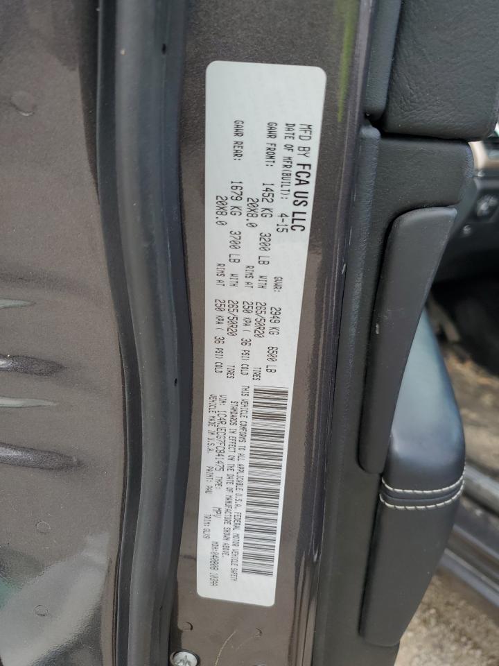 1C4RJECG7FC841475 2015 Jeep Grand Cherokee Overland