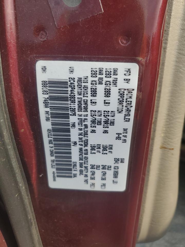 2C4GP44383R112075 2003 Chrysler Town & Country Lx