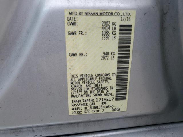 1N4BL3AP4HC170617 2017 NISSAN ALTIMA - Image 12