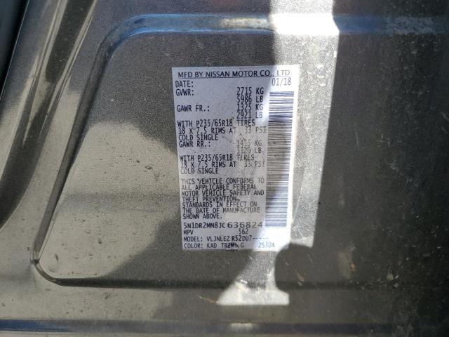 2018 NISSAN PATHFINDER - 5N1DR2MM8JC636824