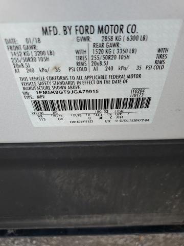 2018 FORD EXPLORER S - 1FM5K8GT9JGA79915