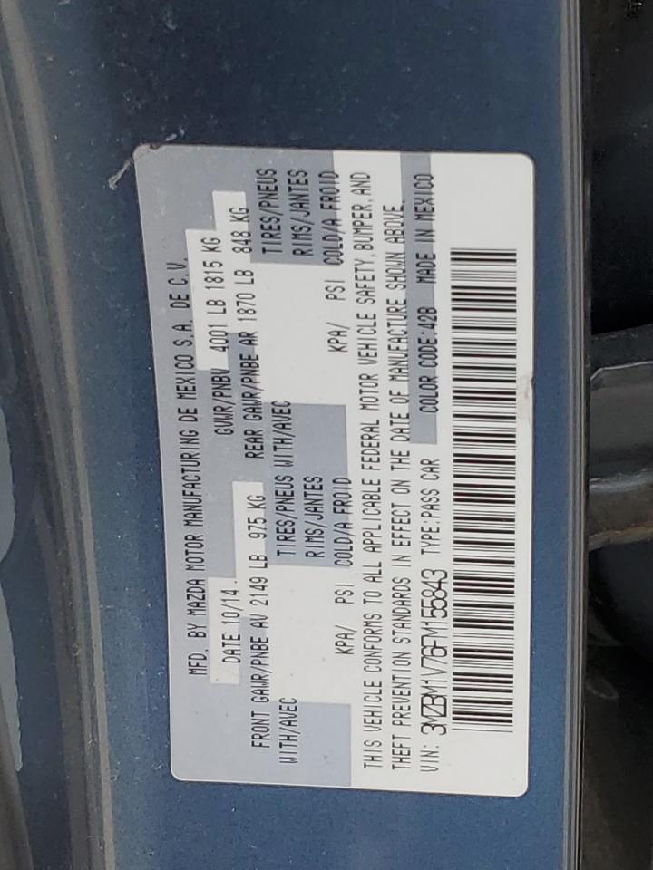 3MZBM1V76FM155843 2015 Mazda 3 Touring