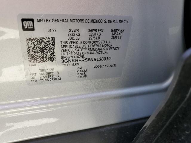 2022 CHEVROLET BLAZER PRE - 3GNKBFRS8NS138919