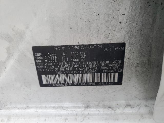 2020 Subaru Impreza Sport VIN: 4S3GTAM64L3722505 Lot: 63024574