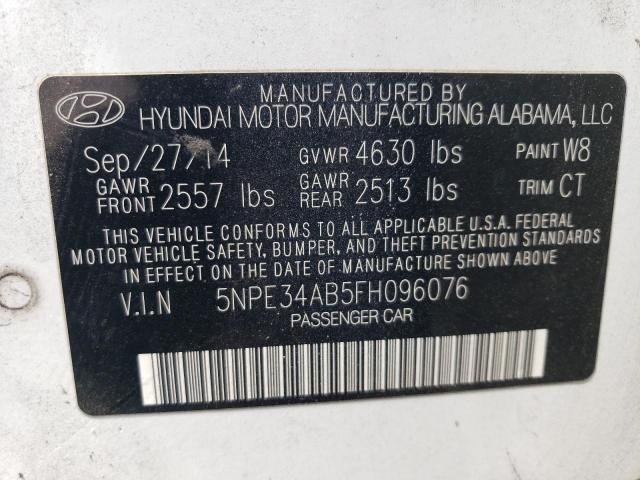 2015 Hyundai Sonata Sport VIN: 5NPE34AB5FH096076 Lot: 61120954