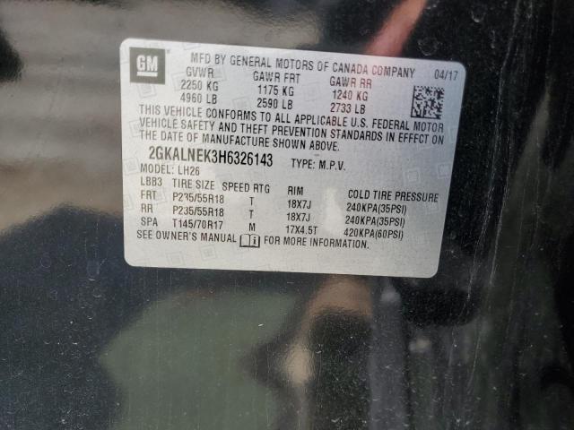 2017 GMC TERRAIN SL - 2GKALNEK3H6326143