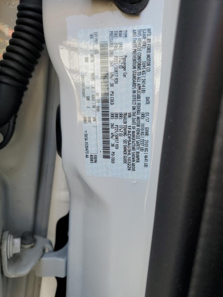 1FADP5AU3HL103229 2017 Ford C-Max Se