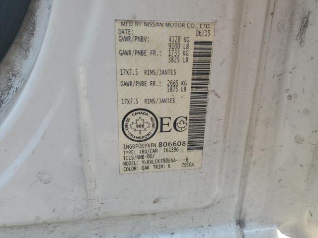 2015 NISSAN NV 1500 - 1N6BF0KYXFN806608