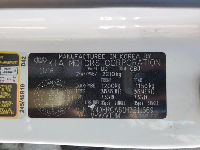 2017 KIA SPORTAGE S - KNDPRCA61H7211669