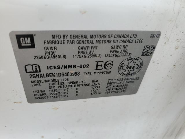 2GNALBEK1D6403958 2013 Chevrolet Equinox Ls