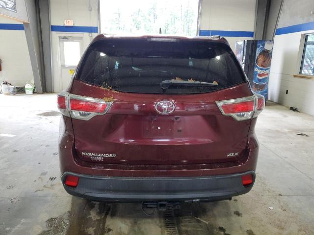 VIN 5TDKKRFH1ES023957 2014 Toyota Highlander, Xle no.6