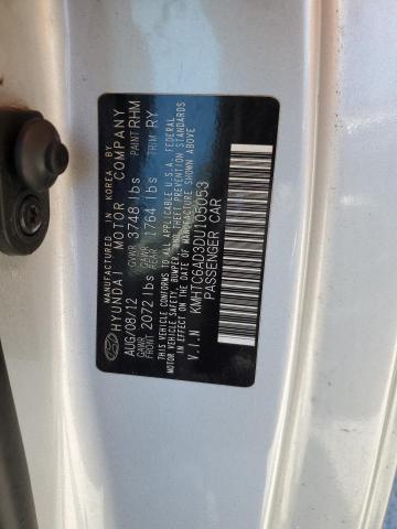 2013 Hyundai Veloster VIN: KMHTC6AD3DU105053 Lot: 61540234