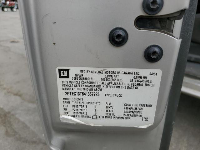 2004 GMC New Sierra C1500 VIN: 2GTEC13T641367293 Lot: 62809194