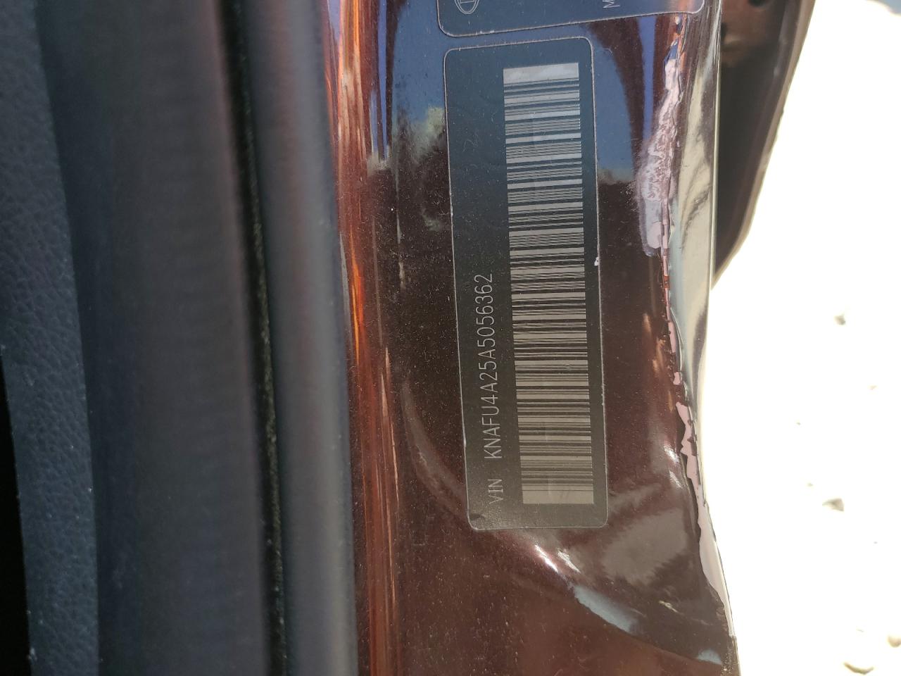 KNAFU4A25A5056362 2010 Kia Forte Ex