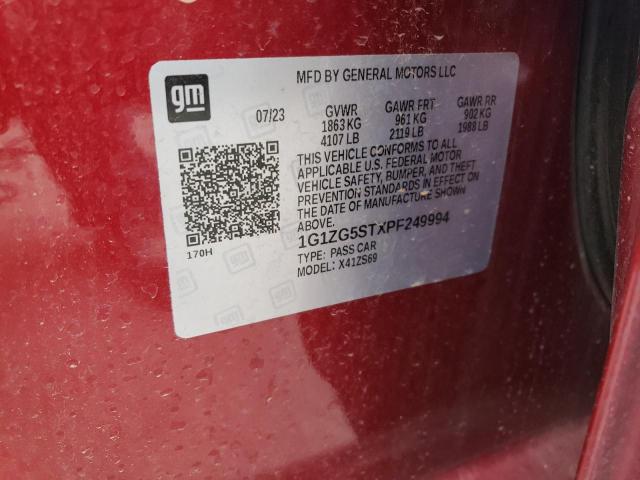2023 CHEVROLET MALIBU RS - 1G1ZG5STXPF249994