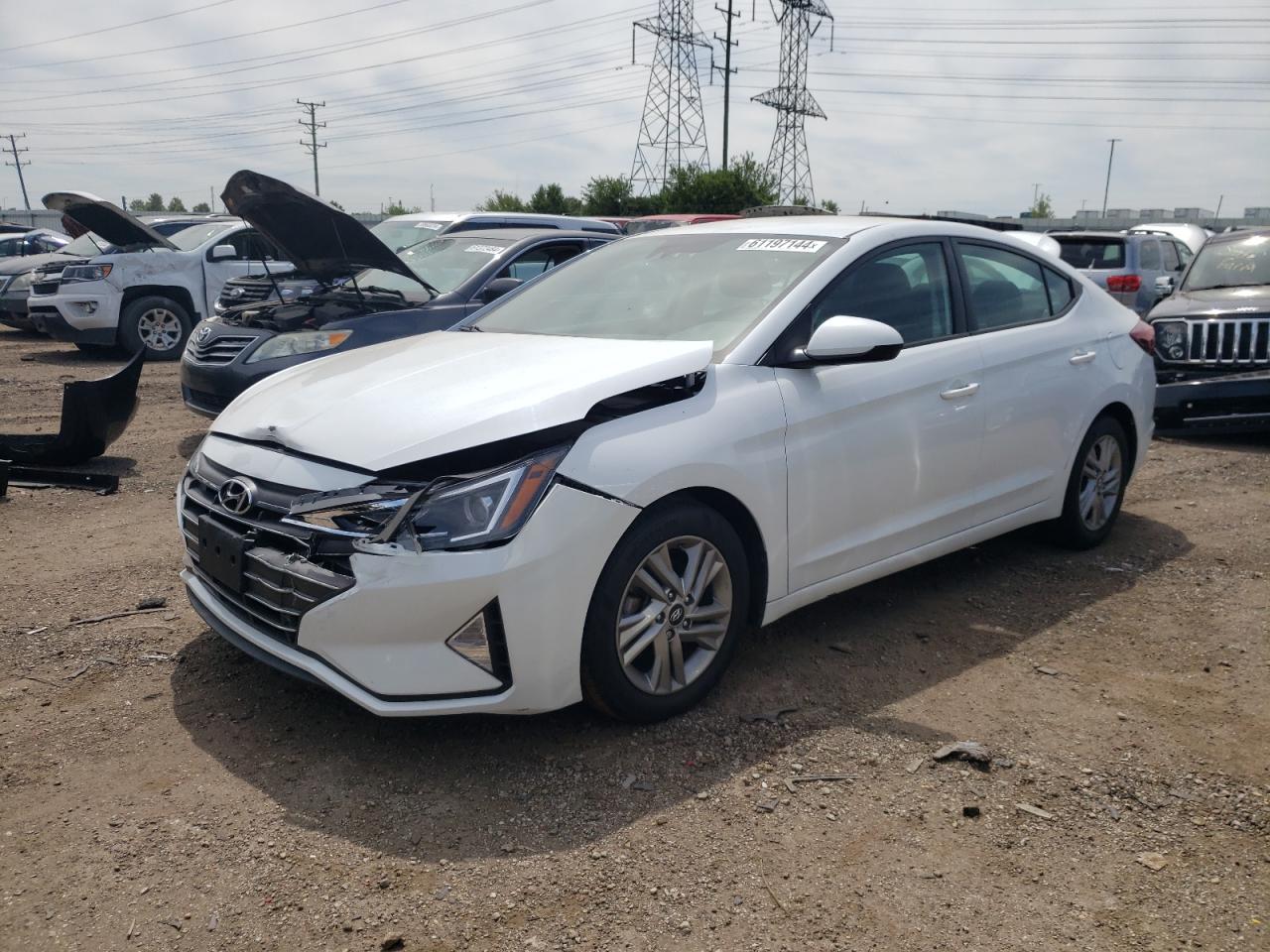 2020 Hyundai Elantra Sel vin: 5NPD84LF1LH593148