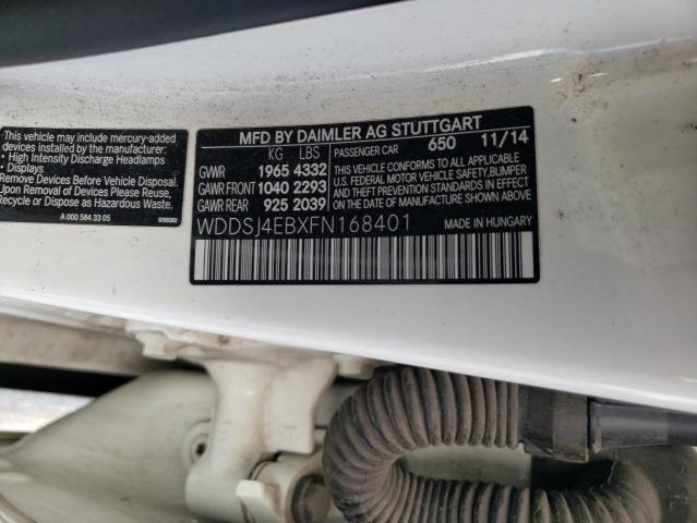 2015 MERCEDES-BENZ CLA 250 - WDDSJ4EBXFN168401