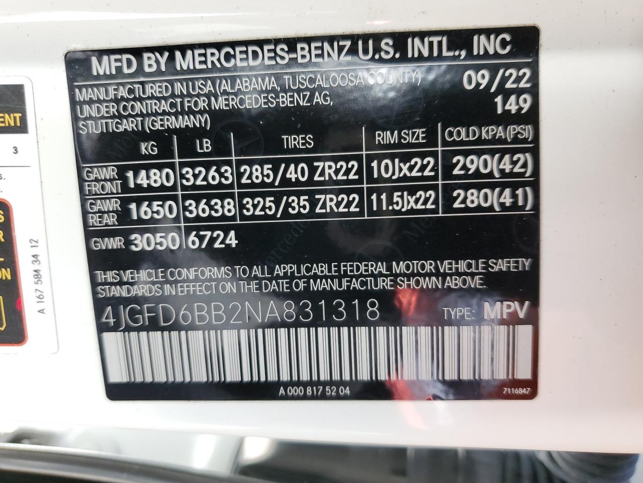 4JGFD6BB2NA831318 2022 Mercedes-Benz Gle Coupe Amg 53 4Matic