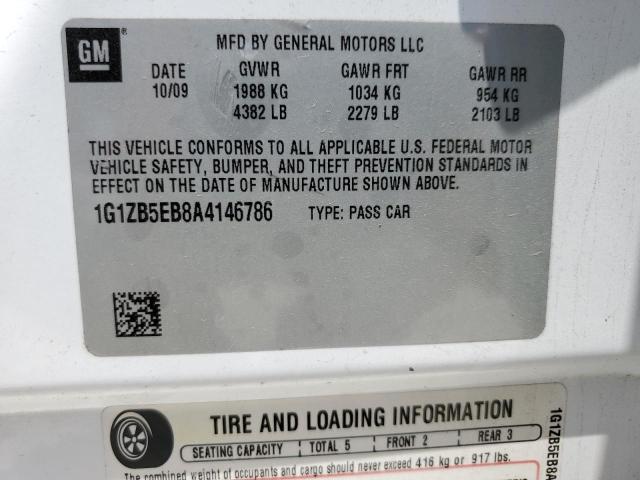 2010 Chevrolet Malibu Ls VIN: 1G1ZB5EB8A4146786 Lot: 62105524