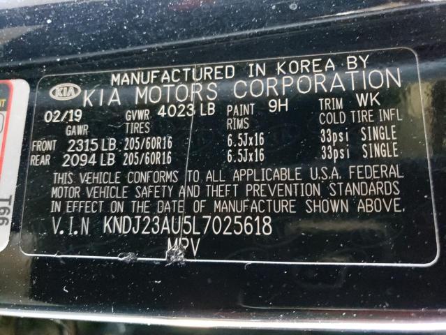 KNDJ23AU5L7025618 | 2020 KIA soul lx