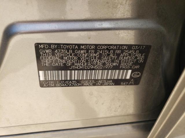 2017 Lexus Is 300 VIN: JTHCM1D29H5021977 Lot: 61897954