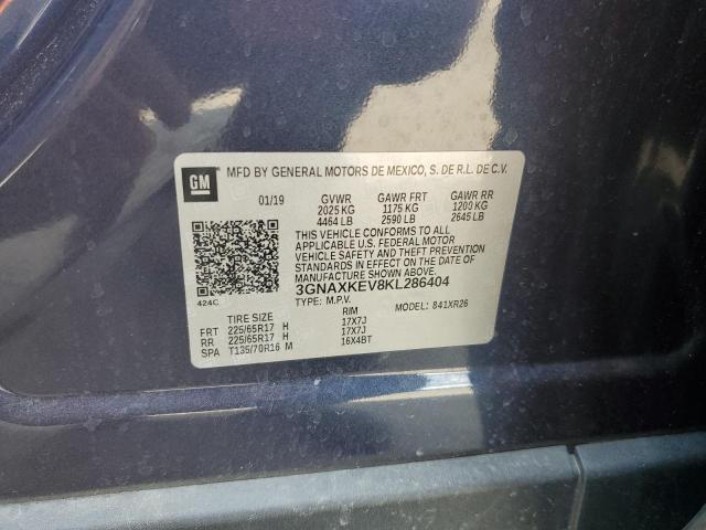 2019 Chevrolet Equinox Lt VIN: 3GNAXKEV8KL286404 Lot: 61427404