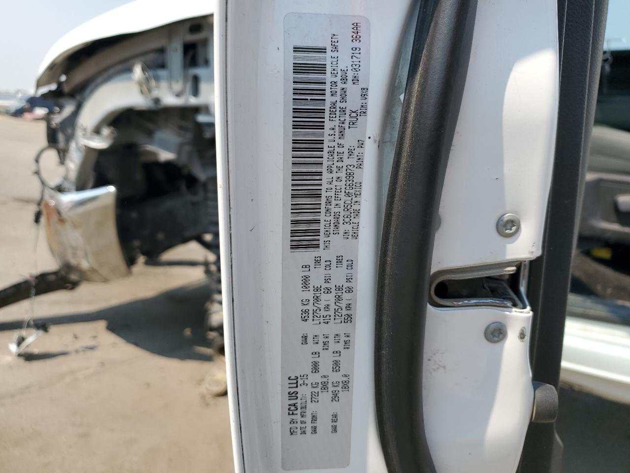 3C6UR5CL0FG639873 2015 Ram 2500 St