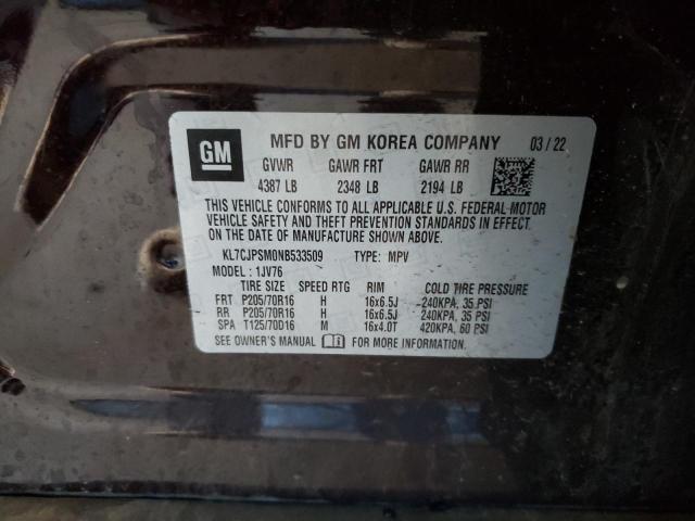 KL7CJPSM0NB533509 2022 CHEVROLET TRAX - Image 13